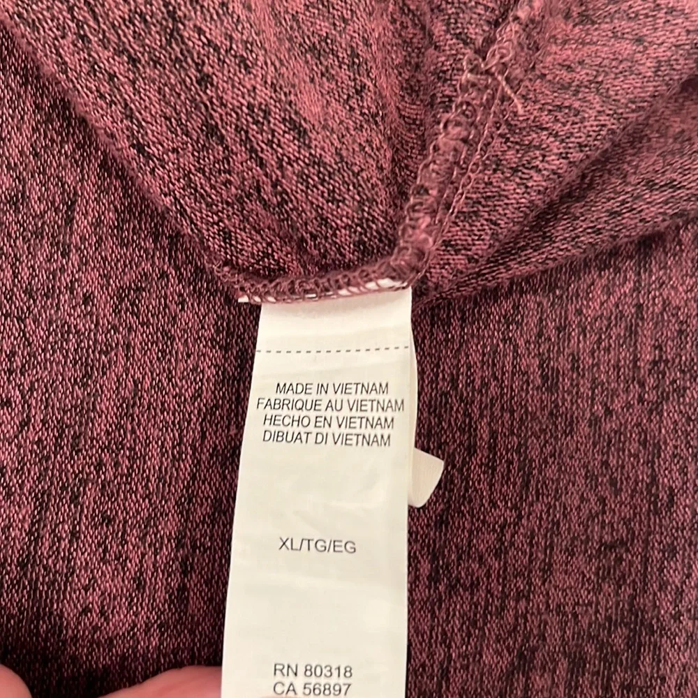 Lucky Brand Super Soft Burgundy Bell Sleeve Sweater, XL